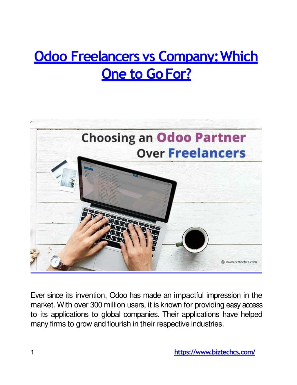 odoo freelancers vs company which one to go for
