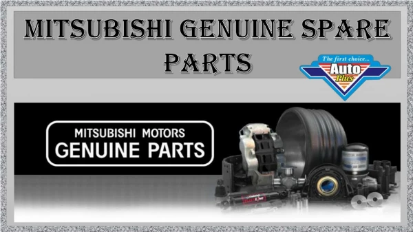 Mitsubishi Genuine spare parts