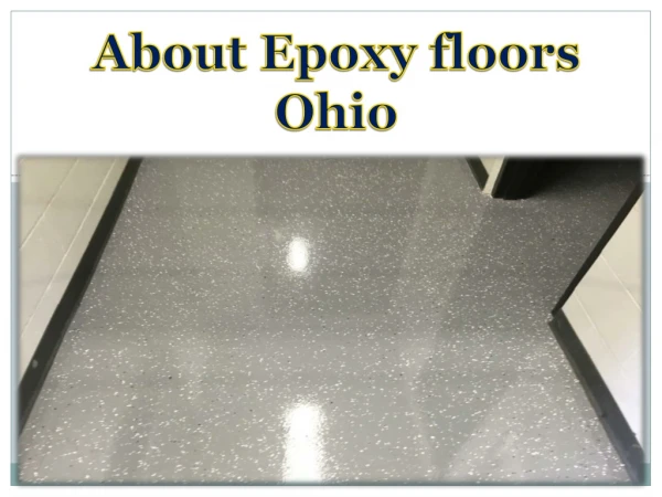 About Epoxy floors Ohio