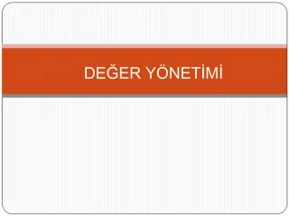 DEGER Y NETIMI - slide 1