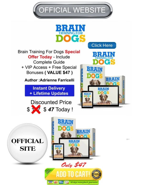 Adrienne Farricelli’s Brain Training For Dogs PDF Free Download