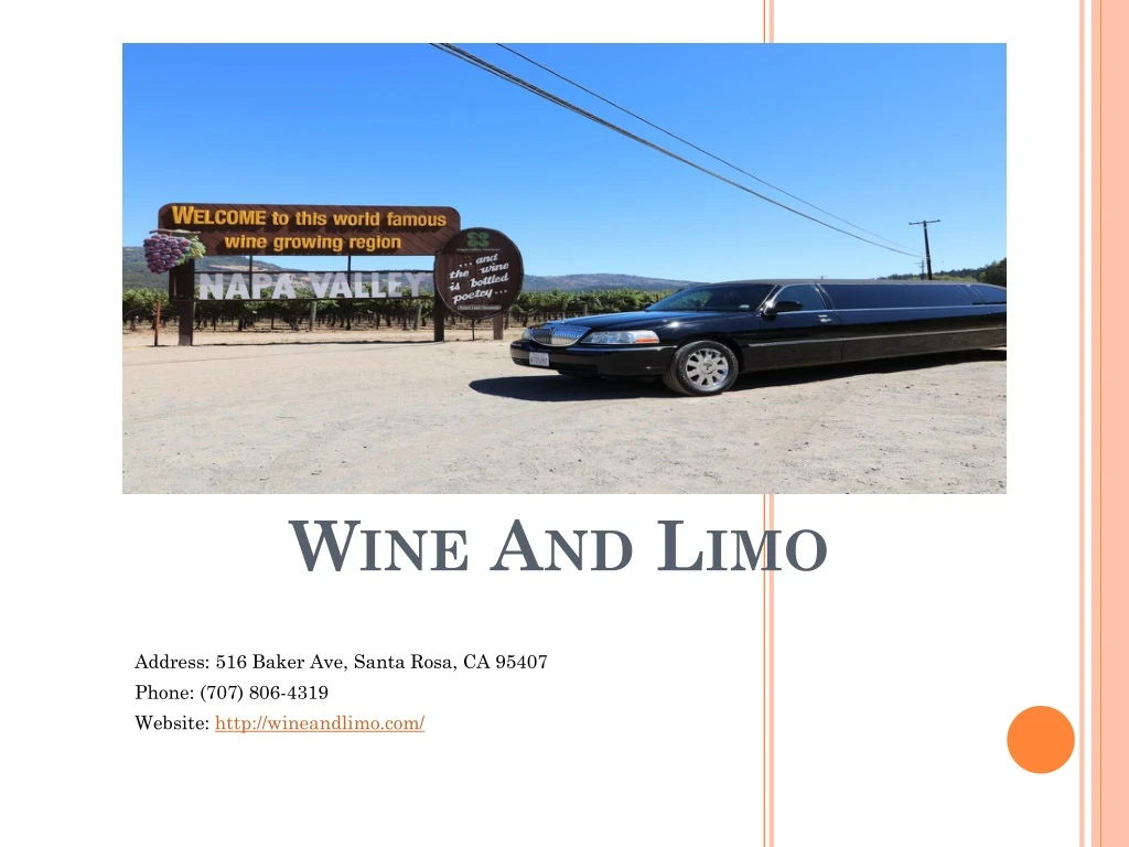 wine and limo