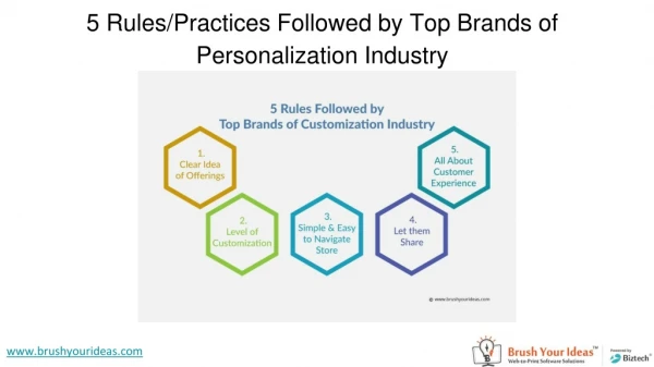 5 Rules/Practices Followed by Top Brands of Personalization Industry