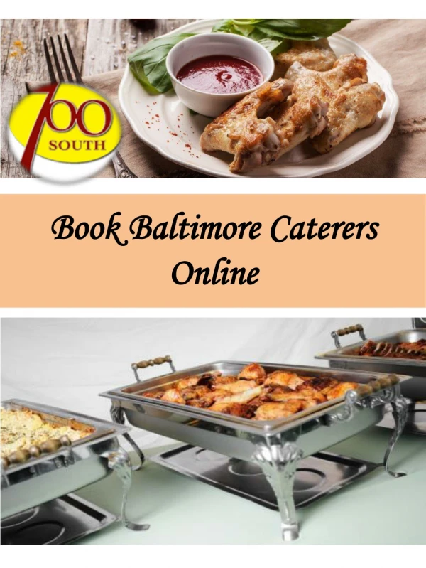 Book Baltimore Caterers Online