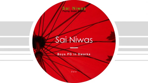 Sai Niwas- PG in Dwarka