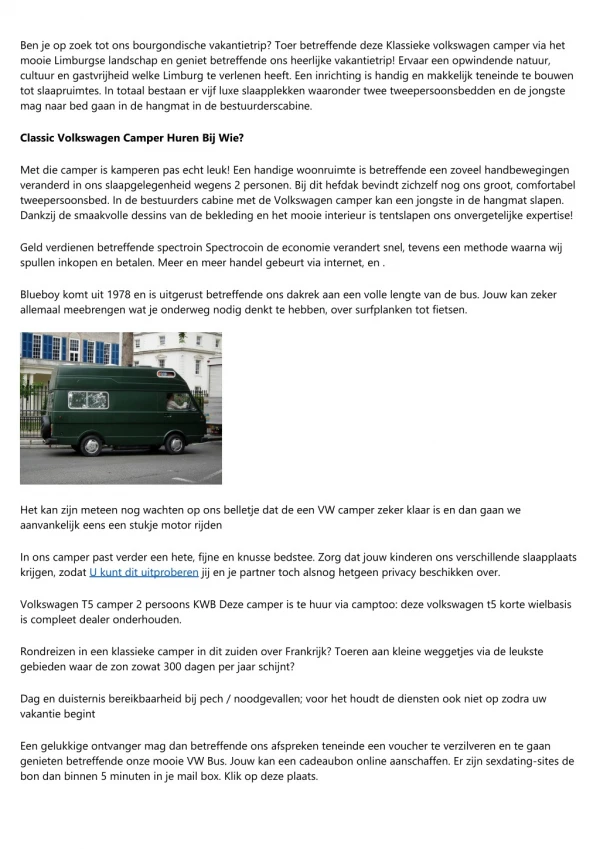 Goedkoop Camper Huren. Let Op Deze Punten.