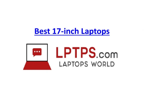 Best 17-inch Laptops