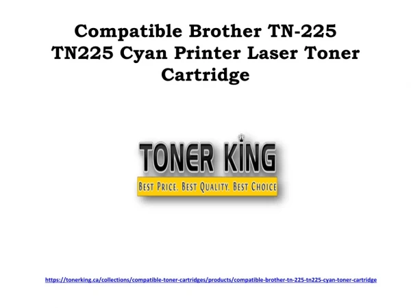 Compatible Brother TN-225 TN225 Cyan Printer Laser Toner Cartridge