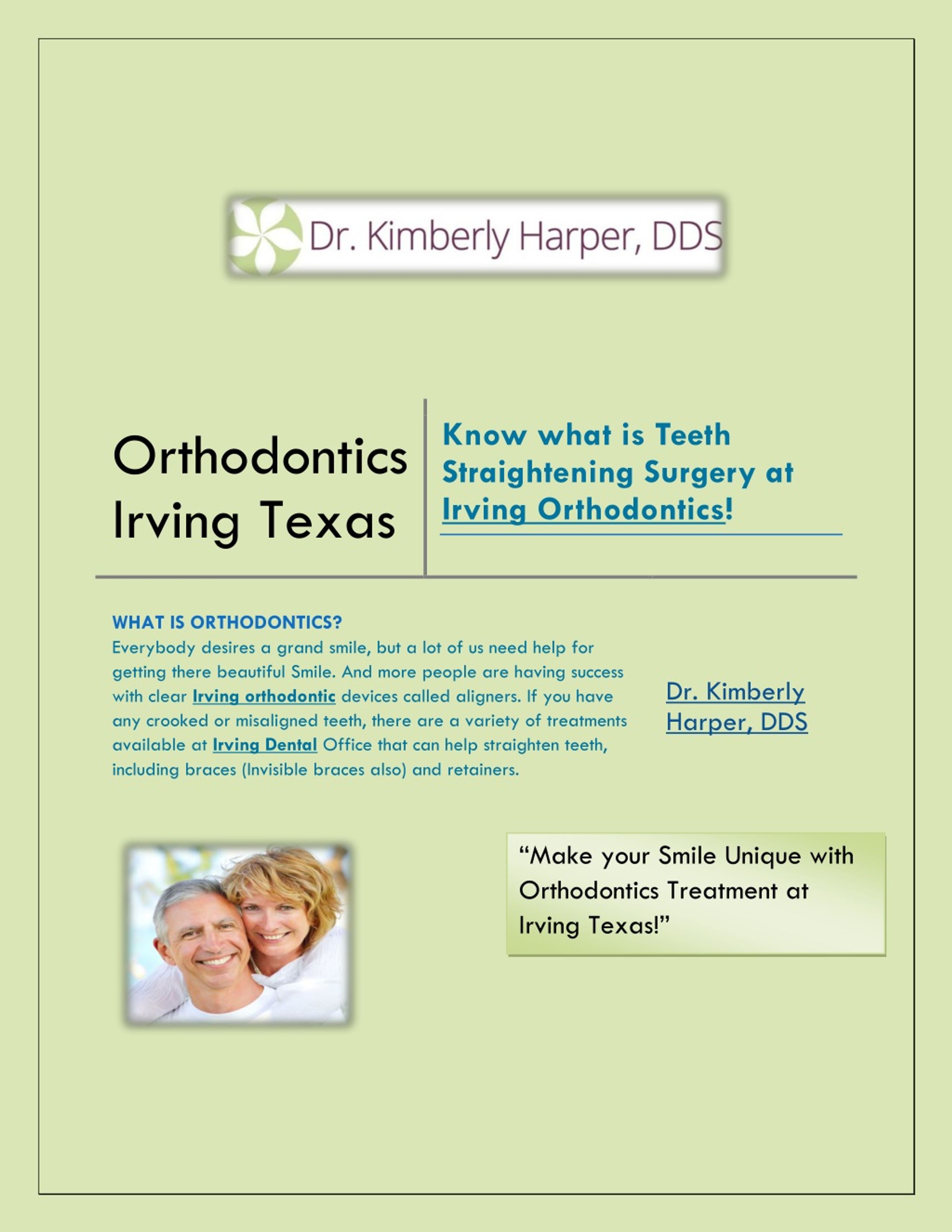 PPT - Know what is Teeth Straightening Surgery at Irving Orthodontics ...