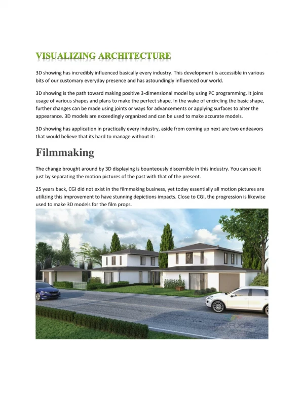 Architectural Visualization
