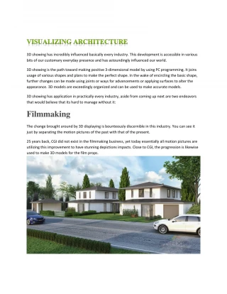 Architectural Visualization - slide 1