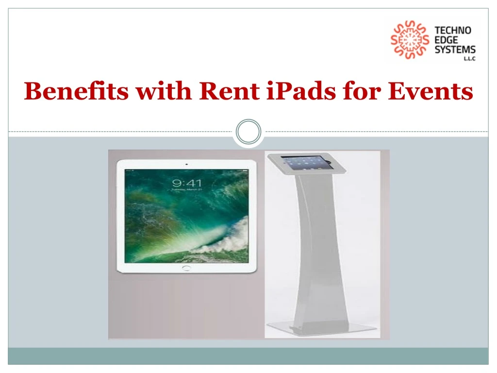 benefits with rent ipads for events