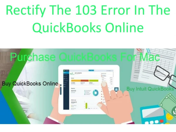 Rectify The 103 Error In The QuickBooks Online