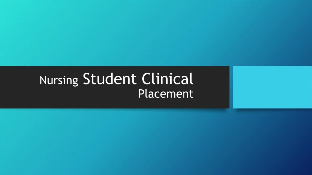 nursing student clinical