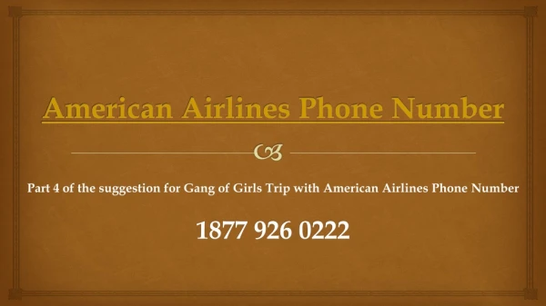 Gang of Girls Trip with American Airlines Phone Number- Part 4