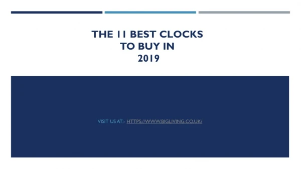 The best clocks to buy in 2019