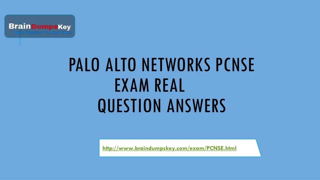 palo a lto networks pcnse exam real question answers