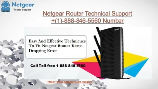 Netgear Router Technical Support (1)-888-846-5560 Number - slide 1