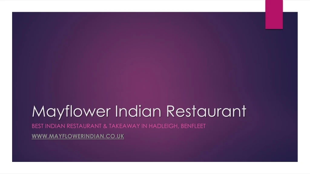 mayflower indian restaurant