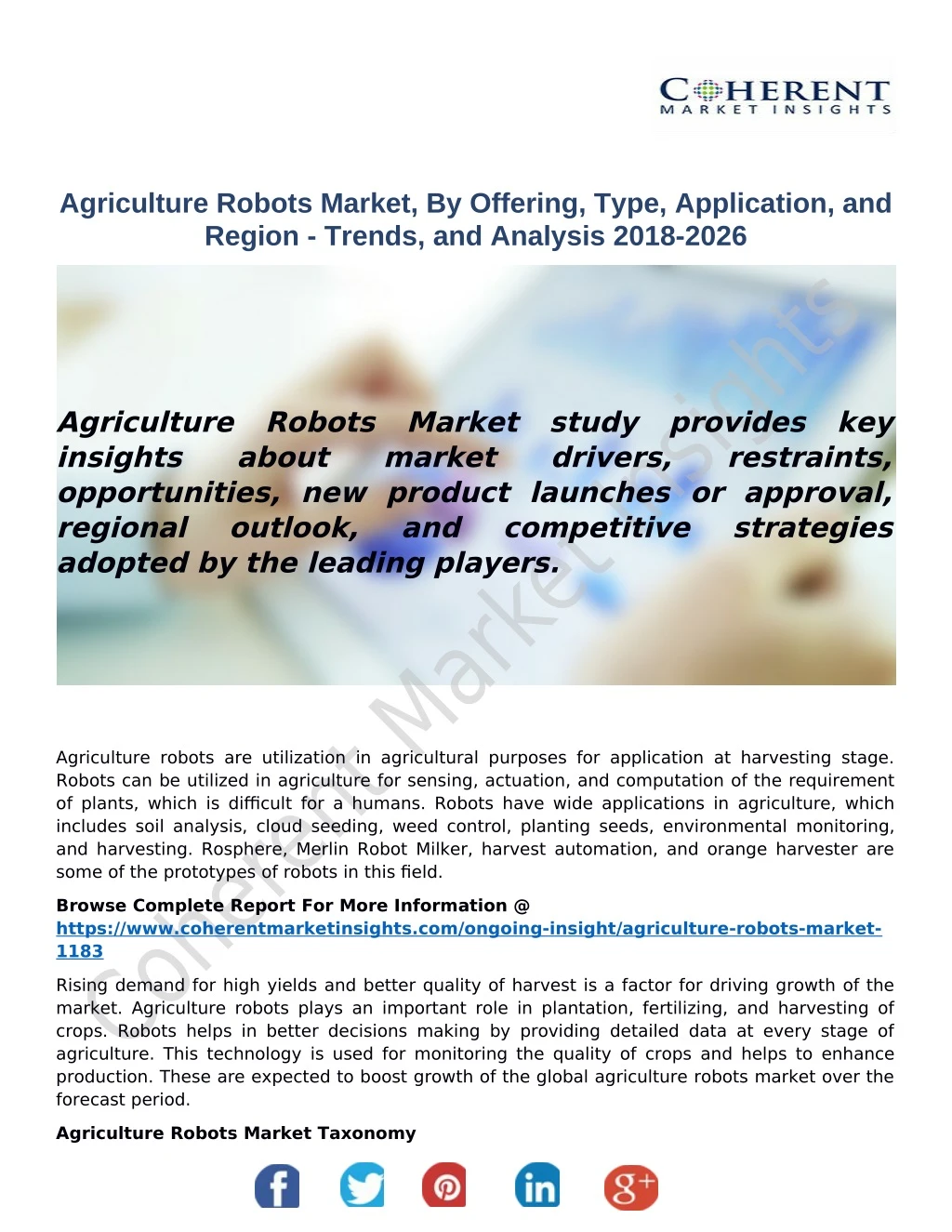 agriculture robots market by offering type