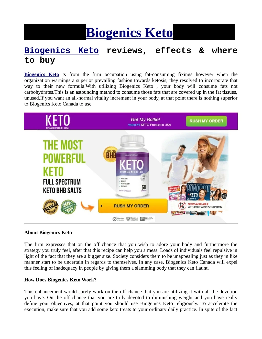 biogenics keto