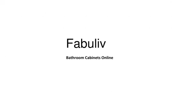 bathroom cabinets online