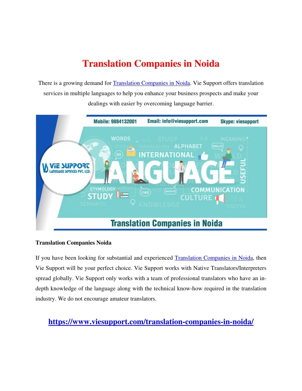 translation companies in noida