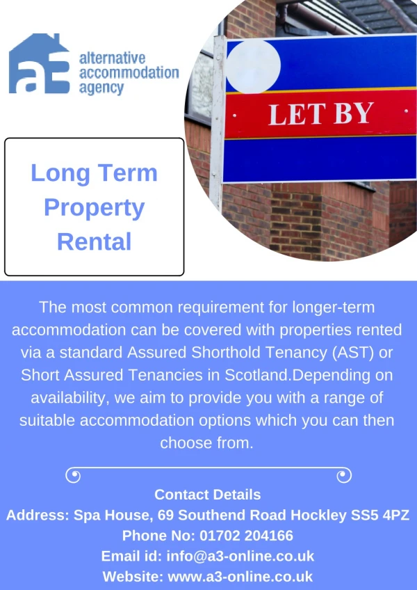 Long Term Property Rental