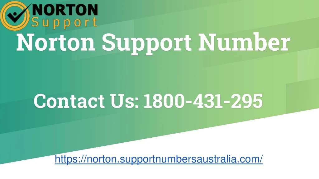 norton support number contact us 1800 431 295
