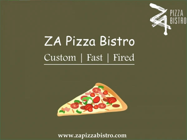 Build Your Own Pizza at the Best Pizza Place Winnipeg | ZA Pizza Bistro