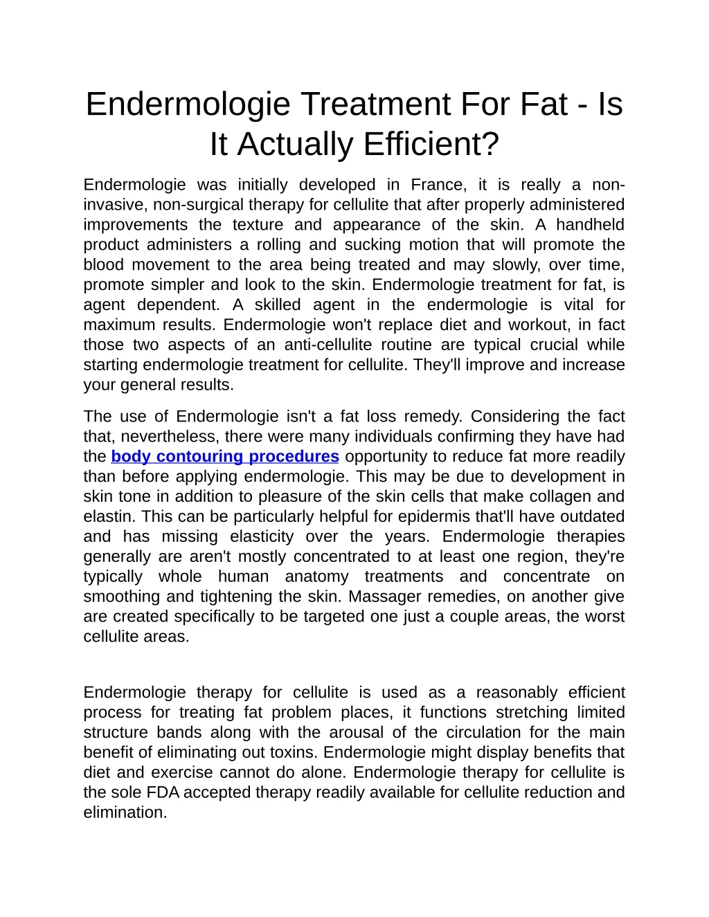 endermologietreatmentforfat is itactuallyefficient