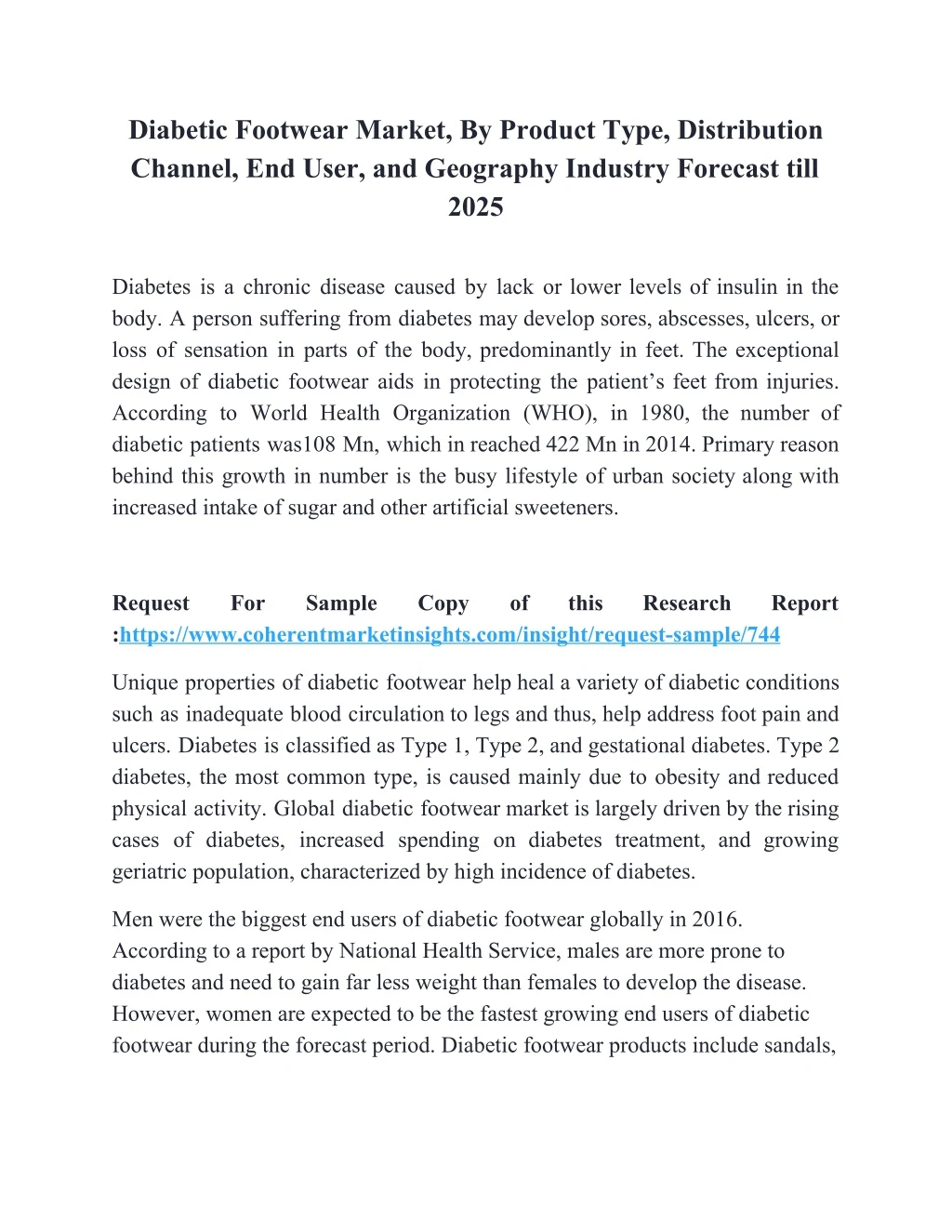 diabetic footwear market by product type