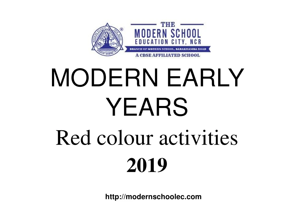 modern early years