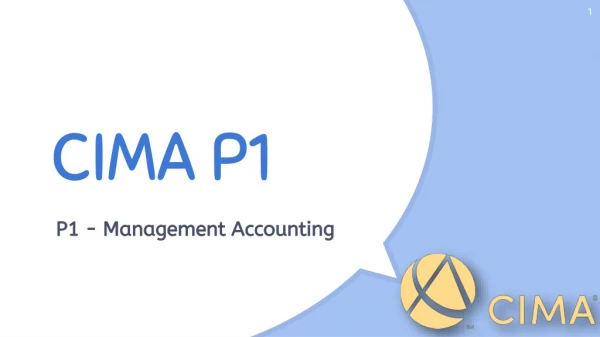 CIMA P1 Exam 2019