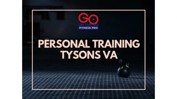Personal Training Tysons Va