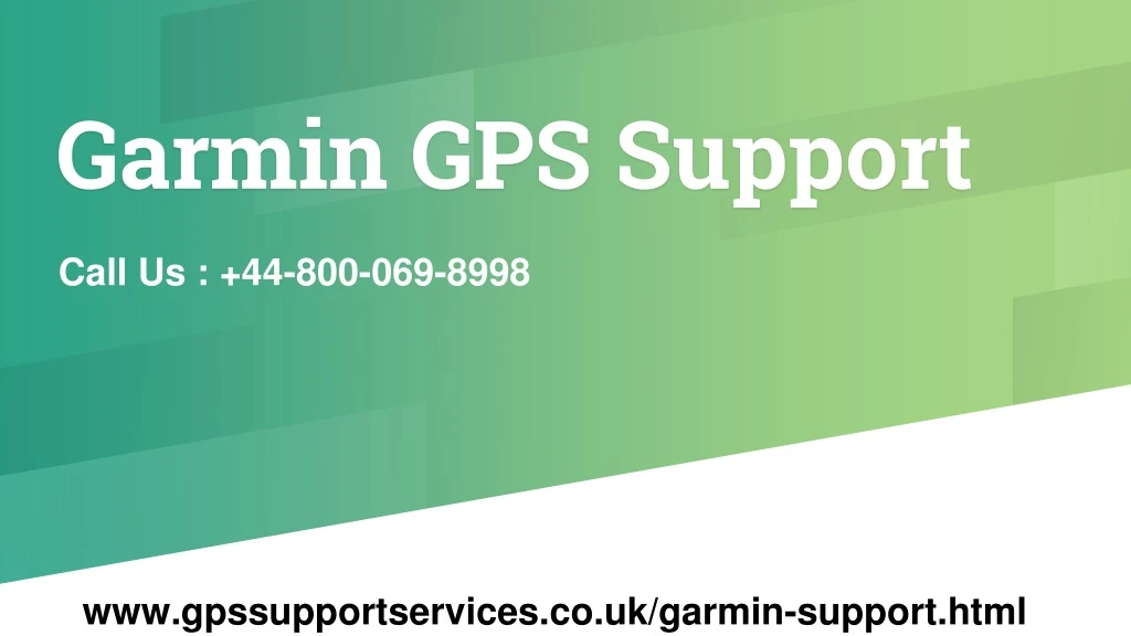 garmin gps support