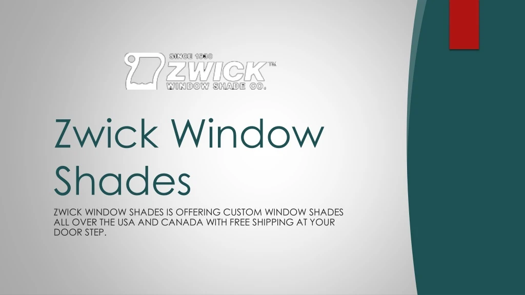 zwick window shades