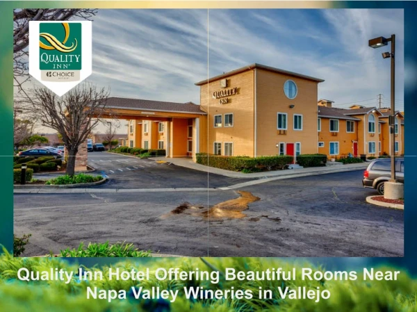 Quality Inn Hotel Offering Beautiful Rooms Near Napa Valley Wineries in Vallejo