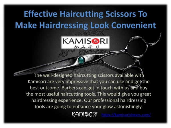 Effective Haircutting Scissors To Make Hairdressing Look Convenient