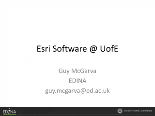Esri Software @ UofE - slide 1