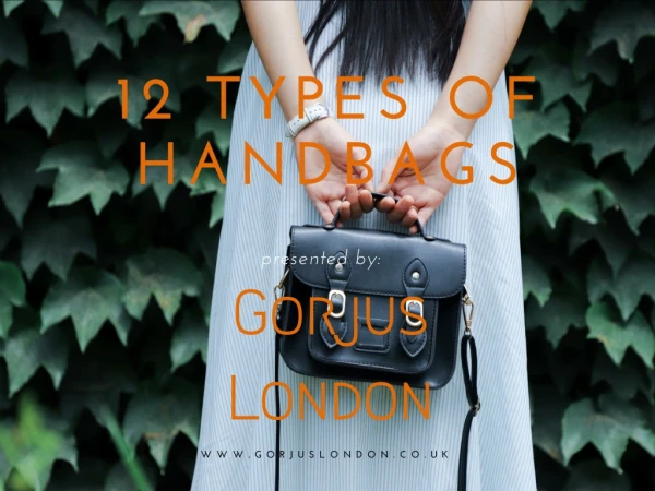 12 types of hand bags