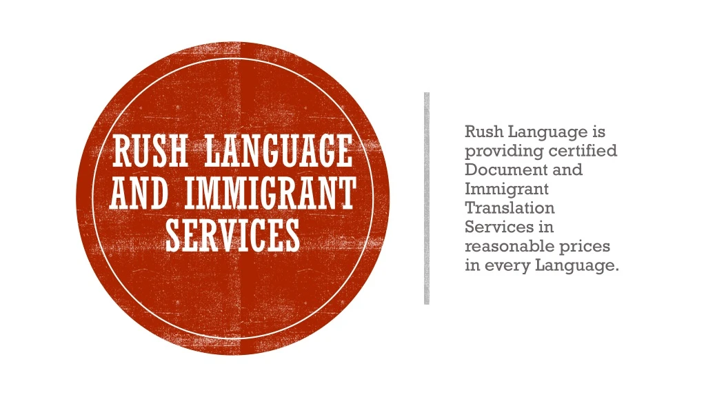 rush language and immigrant services