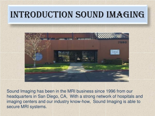 MRI Comfort Suite Products - Sound Imaging
