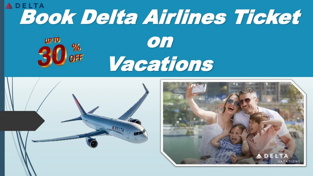 book delta airlines ticket on vacations