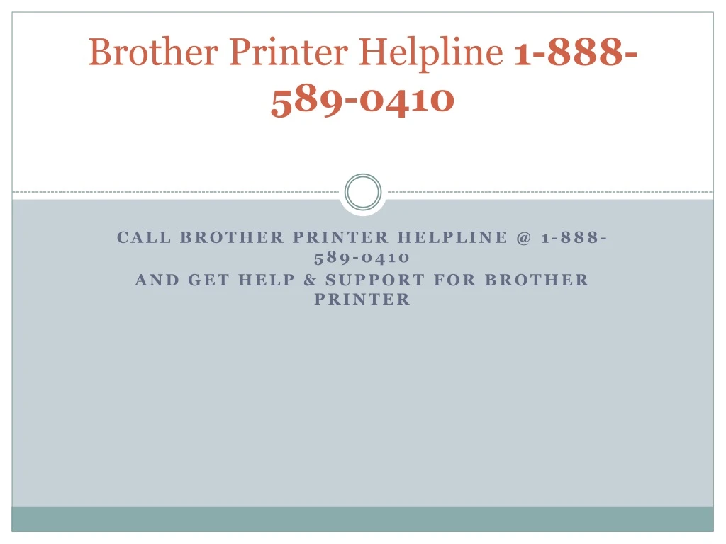 brother printer helpline 1 888 589 0410