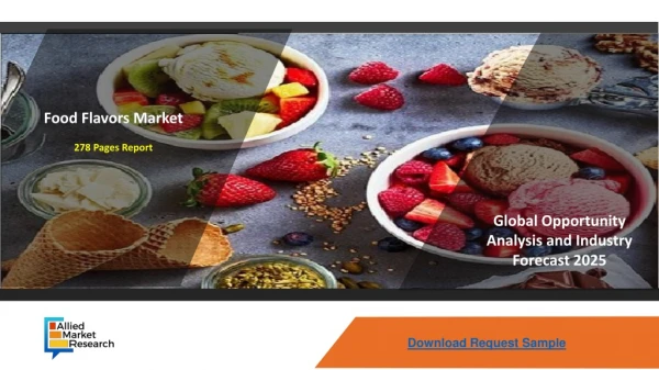 Food Flavors Market Growth Analysis by 2025