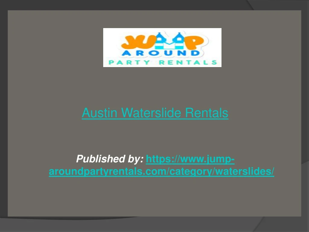 austin waterslide rentals published by https
