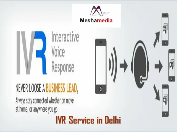 An Affordable Cost IVR Service in Delhi by Mesha Media