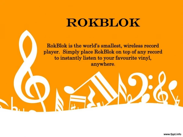 Rokblok ! World First Wireless Smallest Portable Record Player