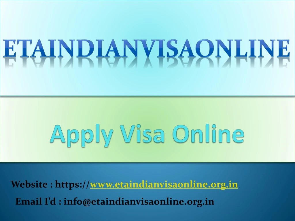 apply visa online